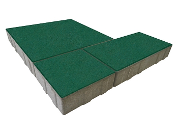 Изображение товара Плитка тротуарная «Милан» зеленая 50мм (1 ряд- 1,05м2, пал- 15 рядов/15,75м2) в Миди Лтд