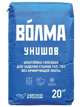 Изображение товара Шпатлевка гипсовая ВОЛМА-Унишов 20кг (63шт/пал) в Миди Лтд