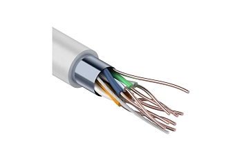 Изображение товара Кабель витая пара F/UTP кат.5e 4х2х24AWG сер. (м) Rexant 01-0143 в Миди Лтд