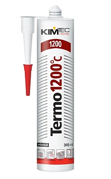 Изображение товара Герметик силикатный «KIM TEC» KAMIN 1500C черный термостойкий 280мл, 24шт в Миди Лтд