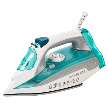 Изображение товара Утюг GALAXY LINE GL 6127 2200Вт  паровой удар 170г/мин бирюзовый в Миди Лтд