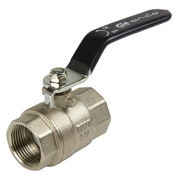 Изображение товара Кран шаровой 3/4" г/г рычаг, никель ONDO (6/36) Х в Миди Лтд