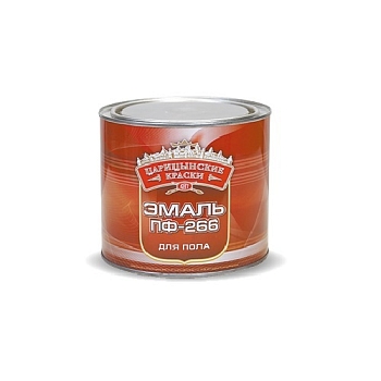 Изображение товара Эмаль ПФ-266 Царицынские краски красно-коричневая для пола 1,8кг (6шт/уп; 378шт/пал) в Миди Лтд