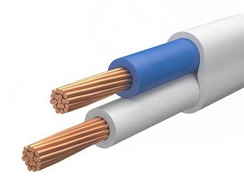 Изображение товара Провод ПуГВВ (ПУГНП) 2х2,5 белый ГОСТ (100м/бухта) в Миди Лтд