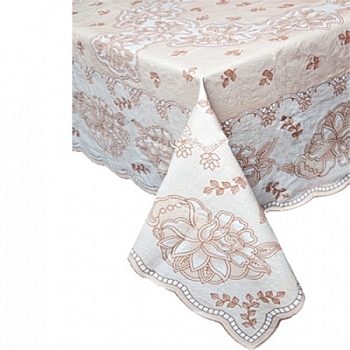 Изображение товара Скатерть столовая ПВХ EMBOSSED( С367-150) 150*230см беж (5шт/уп) в Миди Лтд