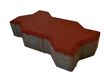 Изображение товара Плитка тротуарная «Волна» красная 50мм (1 ряд- 1м2, пал- 15 рядов/15м2) в Миди Лтд