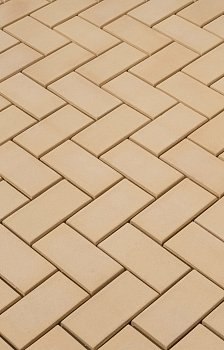 Изображение товара Плитка тротуарная «Кирпичик» песочная 50мм (1 ряд- 1,08м2, пал- 15 рядов/16,2м2) в Миди Лтд