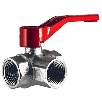 Изображение товара Кран шаровой 1/2 STI Г/Г/Г трехходовой. Ду 15 (18/180шт/уп) в Миди Лтд