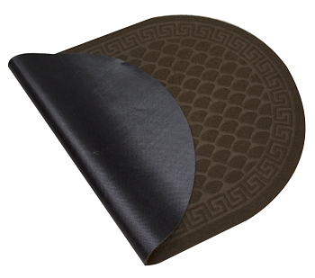 Изображение товара Коврик влаговпитывающий Чешуйки овал коричневый (0,45*0,75м) в Миди Лтд