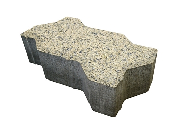 Изображение товара Плитка тротуарная «Волна» франкфурт 60мм (1 ряд- 1м2, пал- 13 рядов/13м2) в Миди Лтд