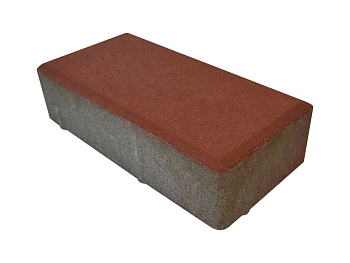 Изображение товара Плитка тротуарная «Кирпичик» красная 50мм (1 ряд- 1,08м2, пал- 15 рядов/16,2м2) в Миди Лтд