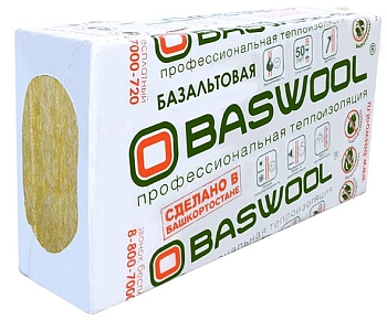 Изображение товара Минплита BASWOOL П-120 РУФ Н (НГ) 1200*600*100мм (уп-3шт/2,16кв.м/0,216куб.м) (32уп/пал) в Миди Лтд