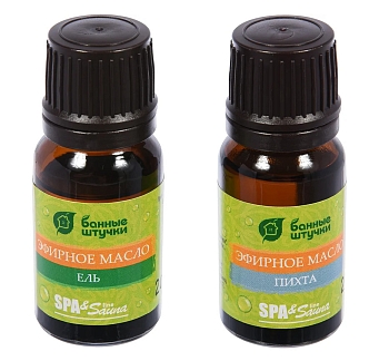 Изображение товара Набор эфирных масел Банные штучки (ель, пихта) 2шт по 10мл (20шт/кор) в Миди Лтд