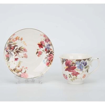 Изображение товара Чайный набор фарфор 4 предмета 225мл MILLIMI Джина в Миди Лтд