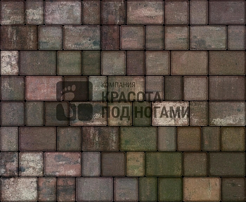 Изображение товара Плитка тротуарная «Старый город» монблан 50мм (1 ряд- 1,087м2, пал- 15 рядов/16,3м2) в Миди Лтд