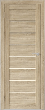 Изображение товара Полотно дверное ПО стекло белое экошпон Соло13 дуб сонома 600  в Миди Лтд