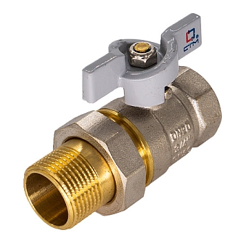 Изображение товара Кран шаровой 3/4" американка бабочка СТМ (10шт)  в Миди Лтд