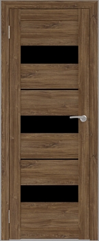 Изображение товара Полотно дверное ПО стекло черное экошпон Соло22 дуб стирлинг 600  в Миди Лтд