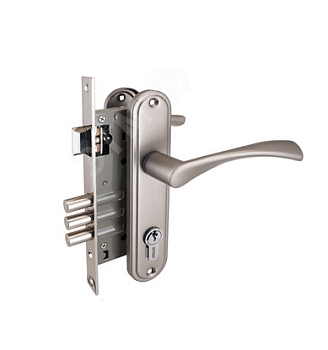 Изображение товара Замок врезной 103/3 PN никель с ручкой Аллюр (12шт/уп)   Х в Миди Лтд