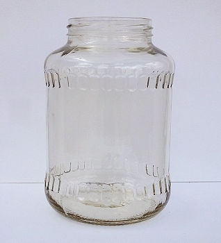 Изображение товара Банка стеклянная с рифлением 1,5л под винт.крышку, Твист (15шт/уп, 900шт/пал) в Миди Лтд