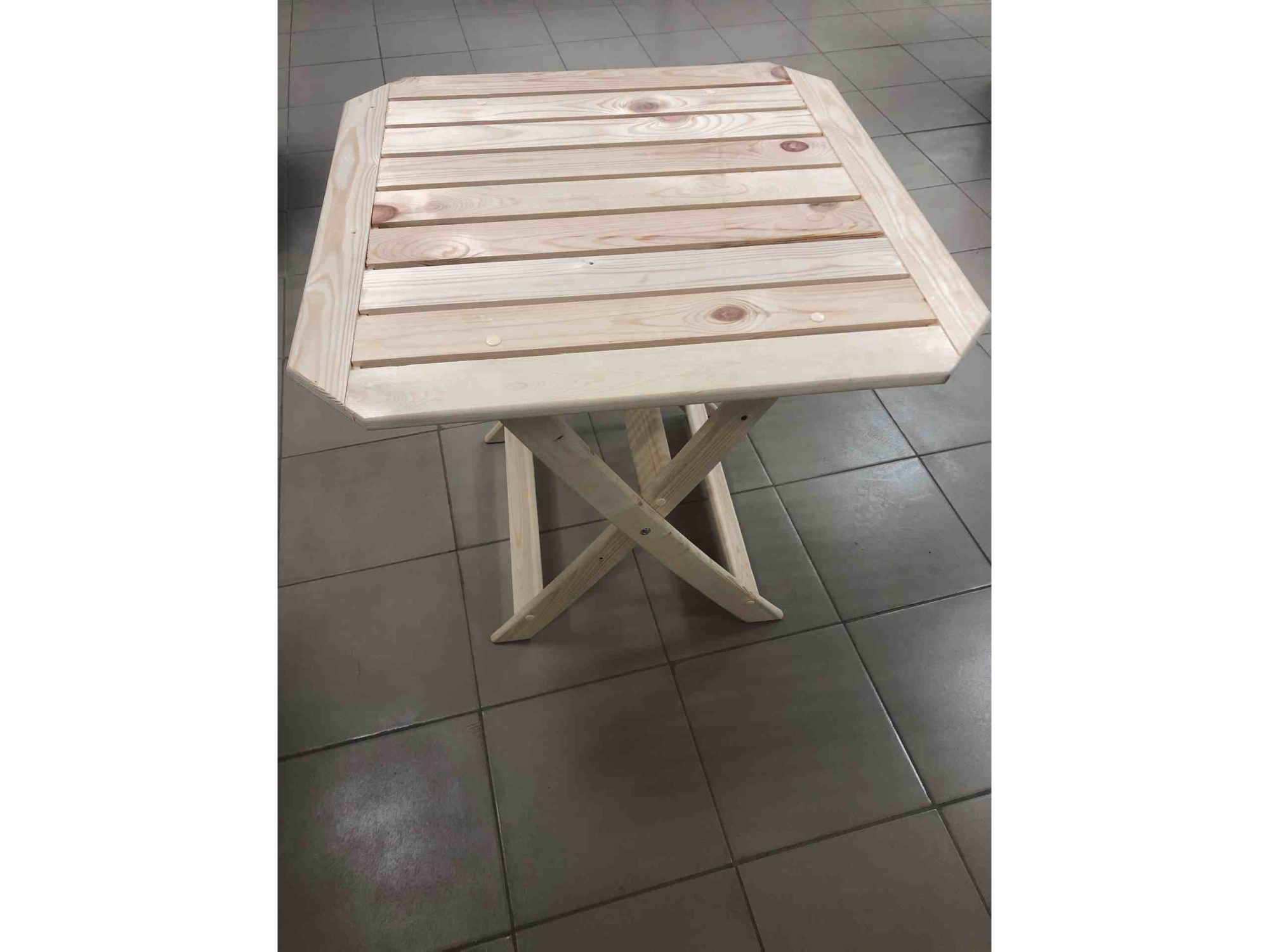 Изображение товара Стол дачный складной хвоя 644*650*650мм в Миди Лтд