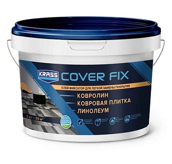 Изображение товара Клей-фиксатор водно-дисперсионный KRASS для гибких напольных покрытий 3кг в Миди Лтд