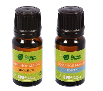 Изображение товара Набор эфирных масел Банные штучки (эвкалипт, пихта) 2шт по 10мл (20шт/кор) в Миди Лтд