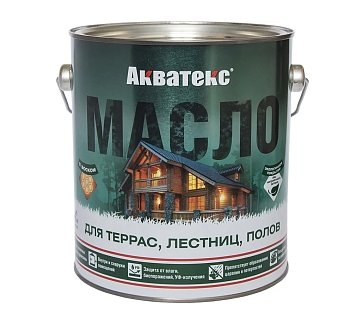 Изображение товара Масло для террас, лестниц, полов Акватекс тик 2,5л (4шт/уп, 144шт/пал) в Миди Лтд