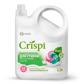 Изображение товара Средство для стирки жидкое концентрированное CRISPI 2,5л для цветного белья (4шт/уп) в Миди Лтд