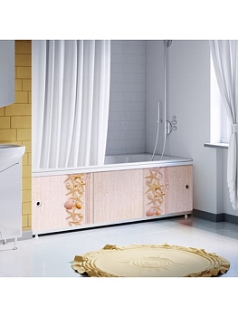 Изображение товара Экран под ванну 1,7 "Оптима DECOR" пластик (036Н Морские ракушки) Alavann D(1шт/уп) в Миди Лтд