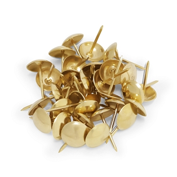 Изображение товара Гвозди мебельные 10*18,5мм золото (100шт/уп) в Миди Лтд