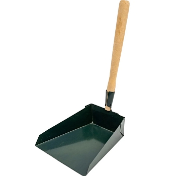 Изображение товара Совок хозяйственный метал.с фигурной дерев ручкой  в Миди Лтд