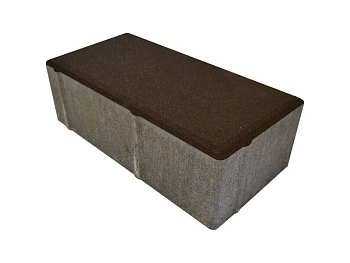 Изображение товара Плитка тротуарная «Кирпичик» гавана 60мм (1 ряд- 1,08м2, пал- 13 рядов/14,04м2) в Миди Лтд