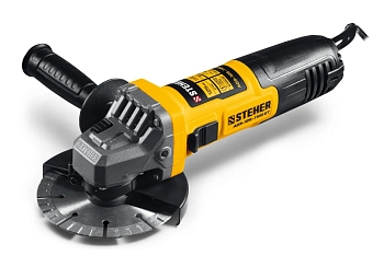 Изображение товара Шлифмашина угловая STEHER 125мм 1100Вт регулировка оборотов  Х в Миди Лтд