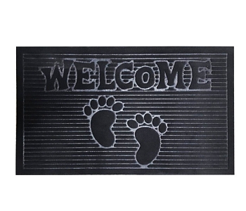 Изображение товара Коврик влаговпитывающий Велком черный (0,45*0,75м) в Миди Лтд